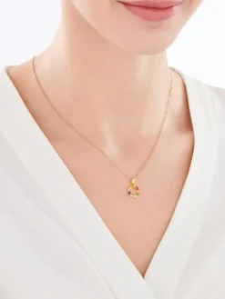 Zawieszka srebrna z cyrkoniami - koło