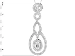 Zawieszka srebrna z cyrkoniami