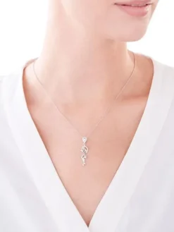 Zawieszka srebrna z cyrkoniami