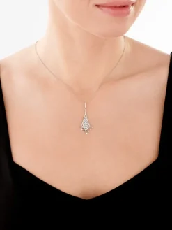 Zawieszka srebrna z cyrkoniami