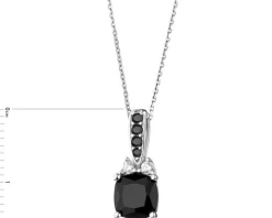 Zawieszka srebrna z cyrkoniami - kwadrat