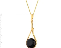 Zawieszka srebrna z onyksem