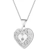 Zawieszka z białego złota z brylantami - rozeta - 0,70 ct - próba 585