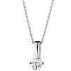 Zawieszka z białego złota z brylantami - 0,25 ct - próba 750