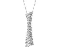Zawieszka z białego złota z brylantami - 1,00 ct - próba 750