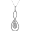 Zawieszka z białego złota z brylantami - 0,82 ct - próba 585
