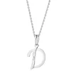 Zawieszka z białego złota z diamentem - serce - 0,002 ct - próba 585