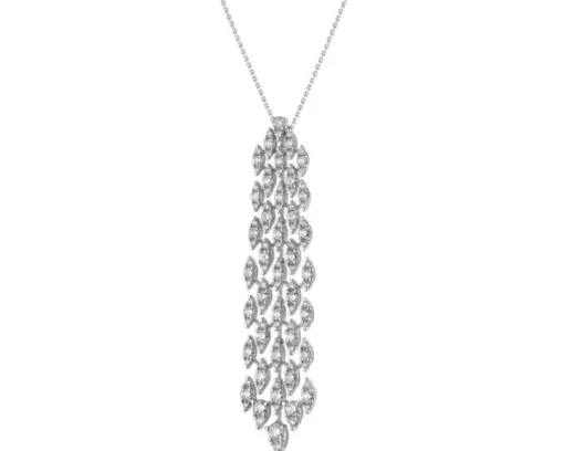 Zawieszka z białego złota z brylantami - 2,73 ct - próba 750