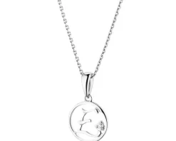 Zawieszka z białego złota z brylantami - 0,25 ct - próba 585
