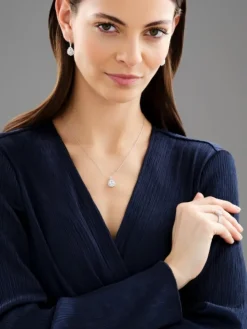 Zawieszka z białego złota z diamentami - 1,54 ct - próba 750