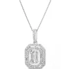 Zawieszka z białego złota z brylantami - 0,63 ct - próba 750