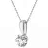 Zawieszka z białego złota z brylantami - 0,52 ct - próba 750