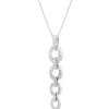 Zawieszka z białego złota z brylantami - 0,75 ct - próba 585