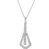Zawieszka z białego złota z brylantami - 0,52 ct - próba 585