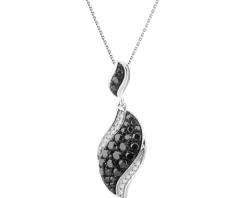 Zawieszka z białego złota z brylantami - 0,54 ct - próba 585