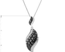 Zawieszka z białego złota z brylantami - 0,54 ct - próba 585