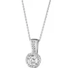 Zawieszka z białego złota z brylantami - 0,42 ct - próba 750