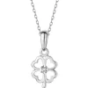 Zawieszka z białego złota z brylantami - 0,50 ct - próba 585