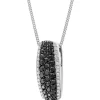 Zawieszka z białego złota z brylantami - 0,66 ct - próba 585