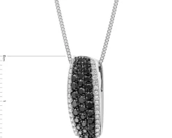 Zawieszka z białego złota z brylantami - 0,66 ct - próba 585