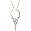 Zawieszka z żółtego złota z brylantami - 0,29 ct - próba 585