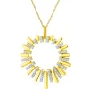 Zawieszka z żółtego złota z diamentami - 0,15 ct - próba 585