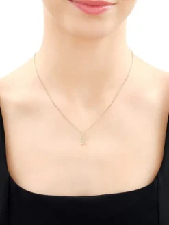 Zawieszka z żółtego złota z diamentem - litera I - 0,003 ct - próba 375