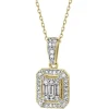 Zawieszka z żółtego złota z diamentami - 0,24 ct - próba 585