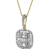 Zawieszka z żółtego złota z diamentami - 0,50 ct - próba 585