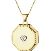 Zawieszka z żółtego złota z diamentem - puzderko - 0,01 ct - próba 375