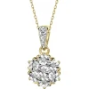 Zawieszka z  żółtego złota z diamentami - 0,03 ct - próba 375