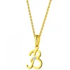 Zawieszka z żółtego złota z diamentem - litera B - 0,004 ct - próba 585