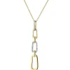 Zawieszka z  żółtego złota z diamentami - 0,02 ct - próba 585