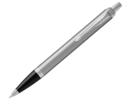 Zestaw Pióro + Długopis Parker IM Srebrny CT w Pudełku z Etui