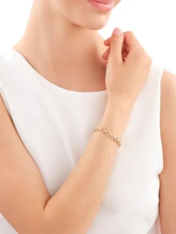 Złota bransoletka - drabinka