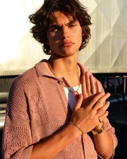 Złota bransoletka - figaro