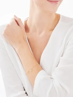 Złota bransoletka - gwiazda