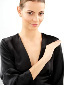 Złota bransoletka - gwiazdy