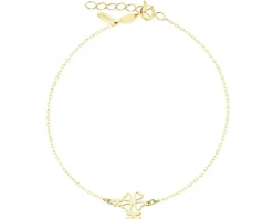 Złota bransoletka - koniczyny