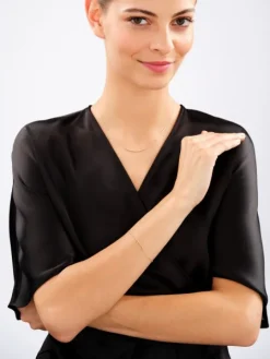 Złota bransoletka - kulki