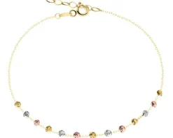 Złota bransoletka - kulki