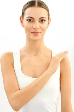 Złota bransoletka - kulki