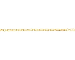 Złota bransoletka - paper clip