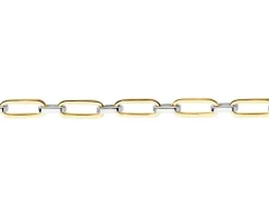 Złota bransoletka - paper clip