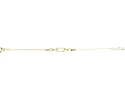 Złota bransoletka - paper clip
