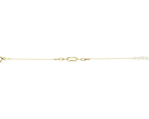Złota bransoletka - paper clip