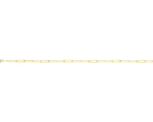 Złota bransoletka - paper clip