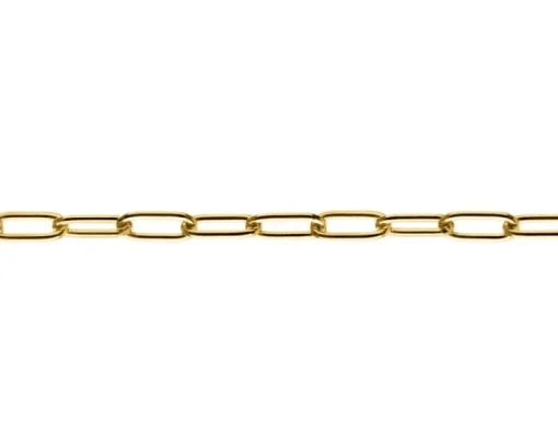 Złota bransoletka - paper clip