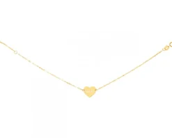 Złota bransoletka - serce, love