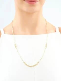 Złota bransoletka i naszyjnik - komplet